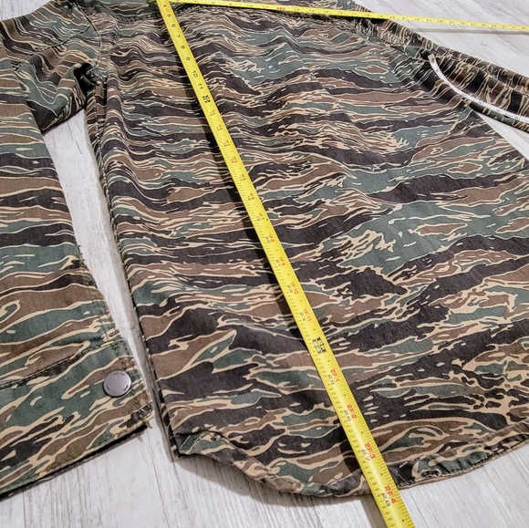 ZARA MAN Camo Denim Full Zip or Button Up Shirt Jacket Long Sleeve Men's S - Picture 14 of 15